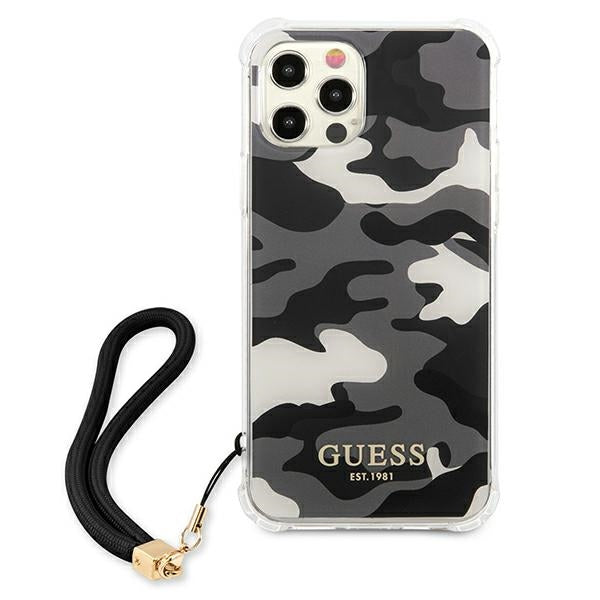 Guess GUHCP12MKSARBK iPhone 12/12 Pro 6.1&quot; black/black hardcase Camo Collection