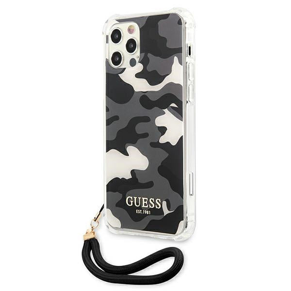 Guess GUHCP12MKSARBK iPhone 12/12 Pro 6.1" black/black hardcase Camo Collection