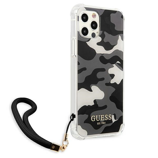 Guess GUHCP12MKSARBK iPhone 12/12 Pro 6.1&quot; black/black hardcase Camo Collection