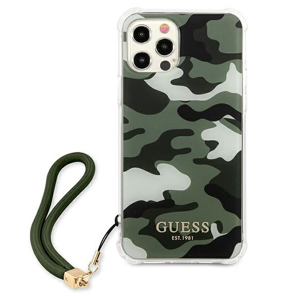 Guess GUHCP12MKSARKA iPhone 12/12 Pro 6.1" green/khaki hardcase Camo Collection