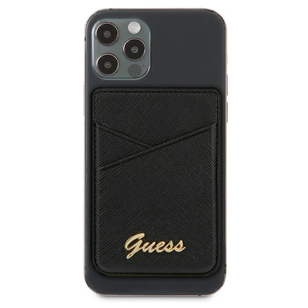 Guess Saffiano MagSafe Wallet - Black