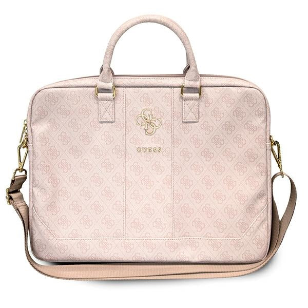 Guess 4G Big Logo bag for a 16&#39;&#39; laptop - pink