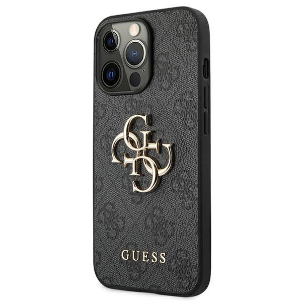 Guess GUHCP13L4GMGGR iPhone 13 Pro / 13 6.1&quot; grey/grey hardcase 4G Big Metal Logo