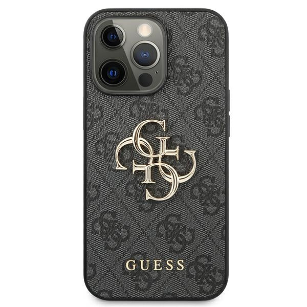 Guess GUHCP13L4GMGGR iPhone 13 Pro / 13 6.1&quot; grey/grey hardcase 4G Big Metal Logo