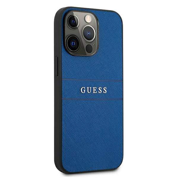 Guess GUHCP13LPSASBBL iPhone 13 Pro / 13 6.1&quot; blue/blue Saffiano Strap