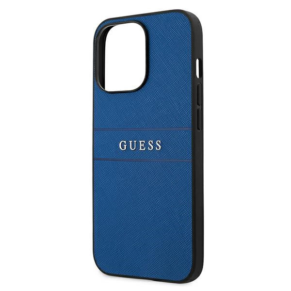Guess GUHCP13LPSASBBL iPhone 13 Pro / 13 6.1&quot; blue/blue Saffiano Strap