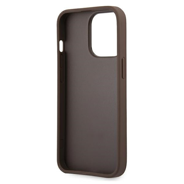 Guess GUHCP13X4GMGBR iPhone 13 Pro Max 6.7" brown/brown hardcase 4G Big Metal Logo