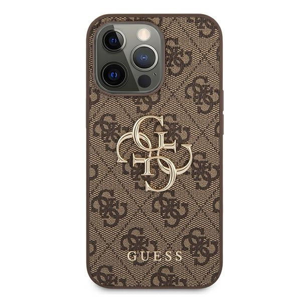 Guess GUHCP13X4GMGBR iPhone 13 Pro Max 6.7" brown/brown hardcase 4G Big Metal Logo