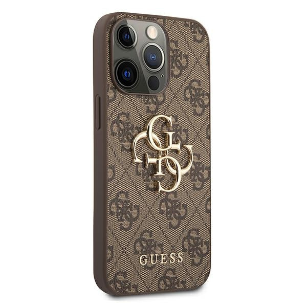 Guess GUHCP13X4GMGBR iPhone 13 Pro Max 6.7" brown/brown hardcase 4G Big Metal Logo