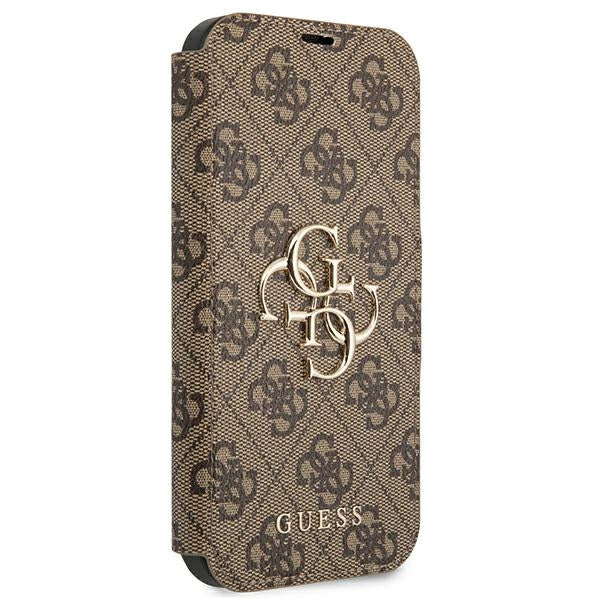 Guess GUBKP13X4GMGBR iPhone 13 Pro Max 6.7" brown/brown book 4G Big Metal Logo