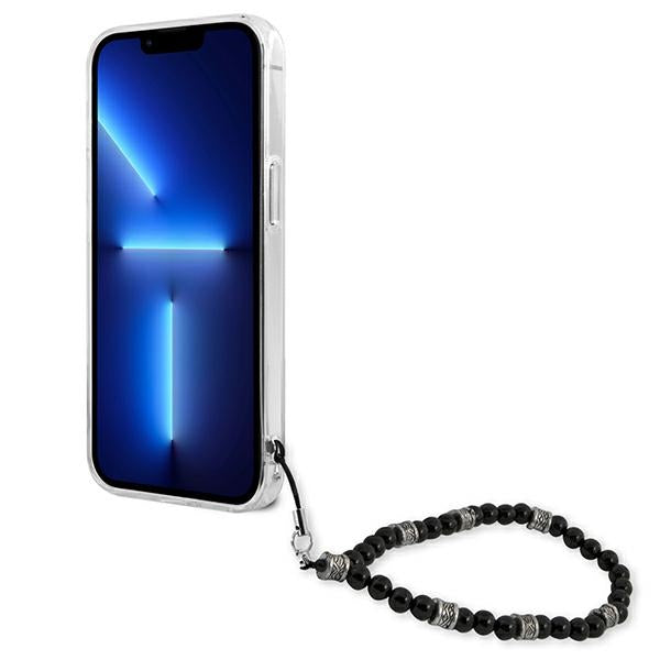 Guess GUHCP13LKPSBK iPhone 13 Pro / 13 6.1" Transparent hard case Black Pearl