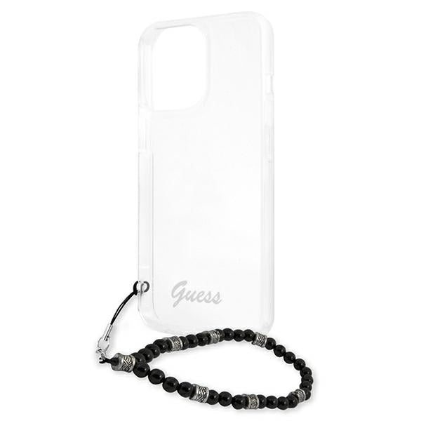 Guess GUHCP13LKPSBK iPhone 13 Pro / 13 6.1&quot; Transparent hard case Black Pearl