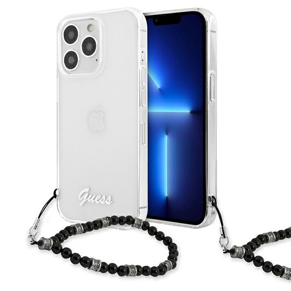 Guess GUHCP13LKPSBK iPhone 13 Pro / 13 6.1&quot; Transparent hard case Black Pearl