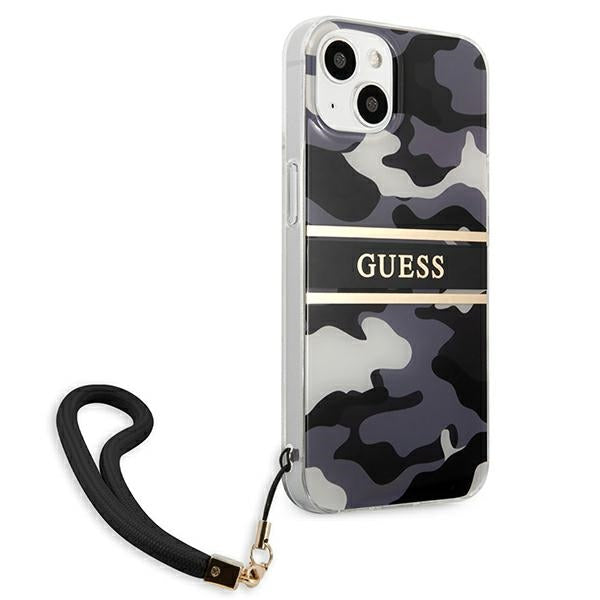 Guess GUHCP13SKCABBK iPhone 13 mini 5.4" black/black hardcase Camo Strap Collection