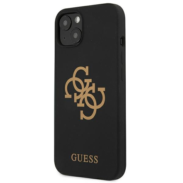 Guess GUHCP13SLS4GGBK iPhone 13 mini 5.4&quot; black/black hard case Silicone 4G Logo