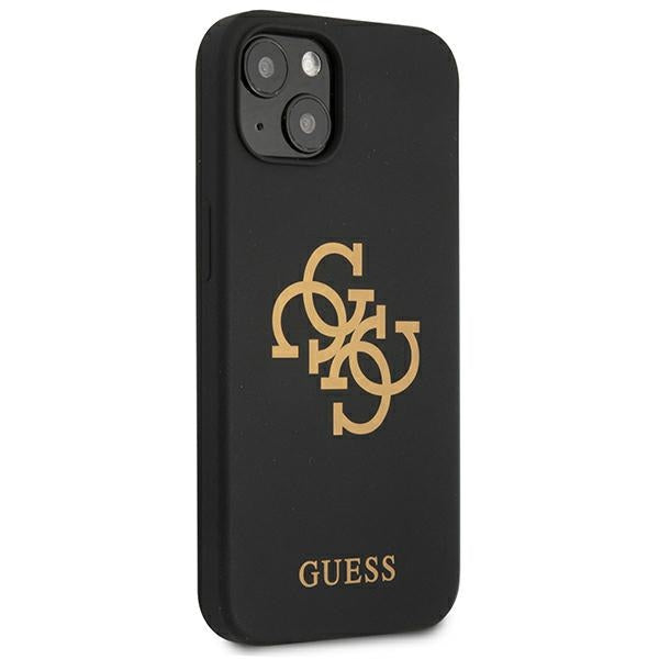Guess GUHCP13SLS4GGBK iPhone 13 mini 5.4&quot; black/black hard case Silicone 4G Logo