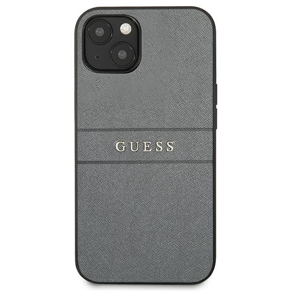 Guess GUHCP13SPSASBGR iPhone 13 mini 5.4&quot; grey/grey Saffiano Strap