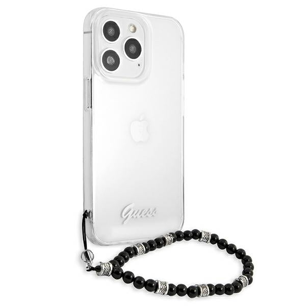 Guess GUHCP13XKPSBK iPhone 13 Pro Max 6.7" Transparent hardcase Black Pearl