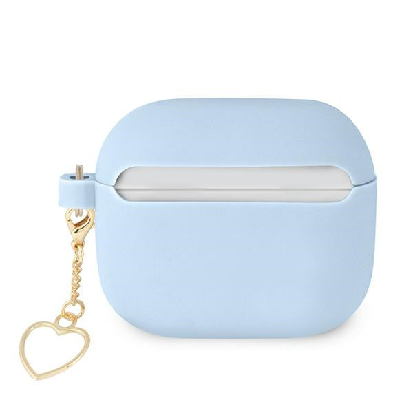 Guess GUA3LSCHSB AirPods 3 cover blue/blue Silicone Charm Heart Collection