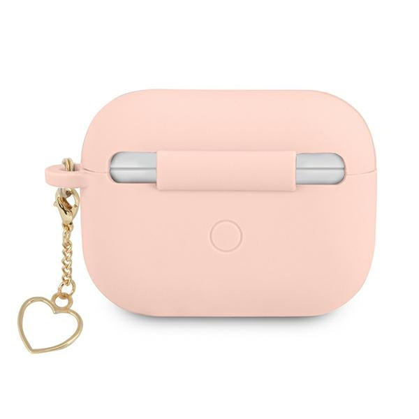 Guess GUAPLSCHSP AirPods Pro cover pink/pink Silicone Charm Heart Collection