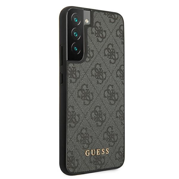 Guess GUHCS22SG4GFGR S22 S901 gray/gray hard case 4G Metal Gold Logo