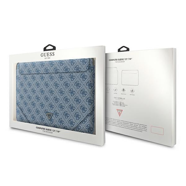 Guess 4G Uptown Triangle Logo case for 13-14&quot; laptop - blue
