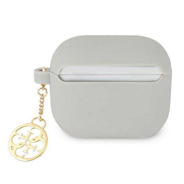 Guess GUA3LSC4EG AirPods 3 cover grey/grey Silicone Charm 4G Collection