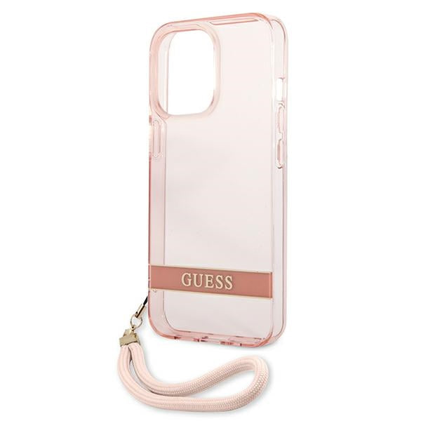 Guess Translucent Strap Case for iPhone 13 Pro / 13 6.1&quot; - Pink