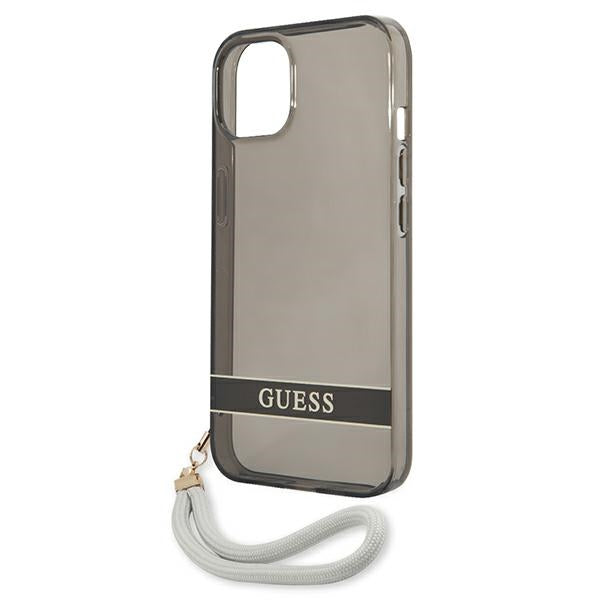 Guess GUHCP13SHTSGSK iPhone 13 mini 5.4&quot; black/black hardcase Translucent Stap