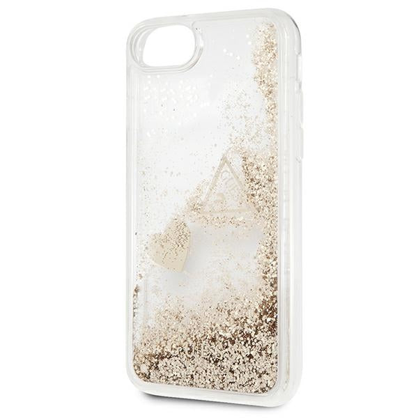 Guess GUOHCI8GLHFLGO iPhone 7/8/SE 2020 /SE 2022 gold/gold hard case Glitter Charms