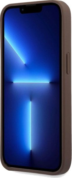Guess GUHCP14X4GMGBR iPhone 14 Pro Max 6,7" brązowy/brown hardcase 4G Big Metal Logo