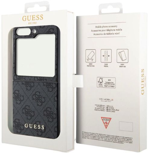 Guess 4G Charms Collection case for Samsung Galaxy Z Flip 5 - gray