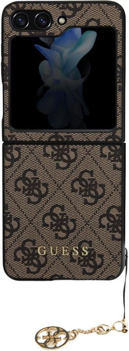 Guess 4G Charms Collection case for Samsung Galaxy Z Flip 5 - brown