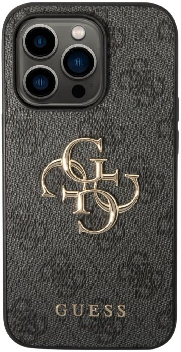 Guess GUHCP15L4GMGGR iPhone 15 Pro 6.1" gray/gray hardcase 4G Big Metal Logo
