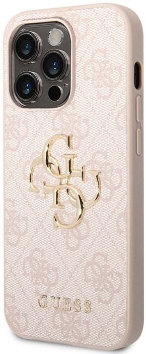 Guess GUHCP15X4GMGPI iPhone 15 Pro Max 6.7" pink/pink hardcase 4G Big Metal Logo