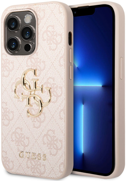 Guess GUHCP15X4GMGPI iPhone 15 Pro Max 6.7" pink/pink hardcase 4G Big Metal Logo