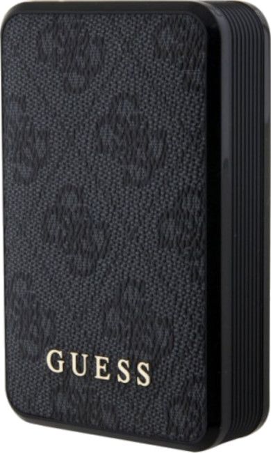 Guess Powerbank 18W GUPB10DP4GEGK 10000mAh black/black 4G Leather Metal Logo