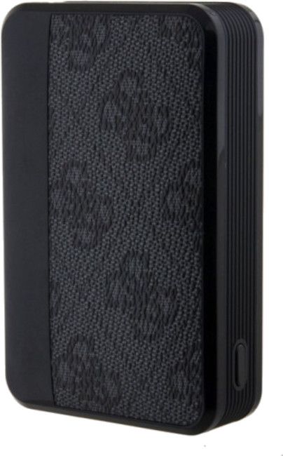 Guess Powerbank 18W GUPB10DP4GEGK 10000mAh black/black 4G Leather Metal Logo