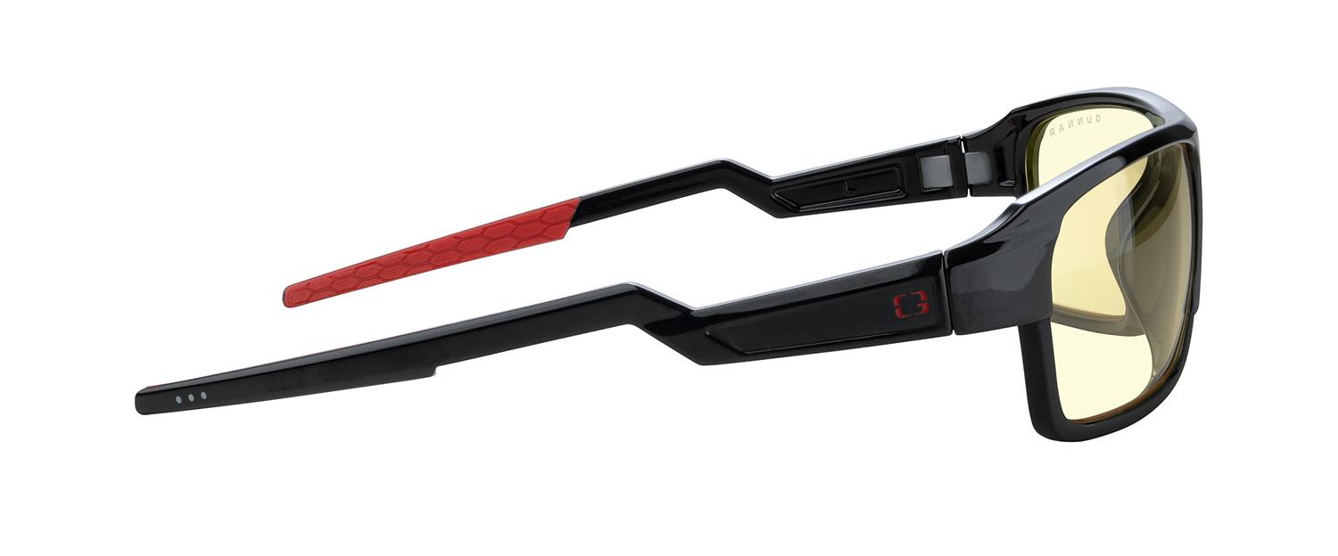 GUNNAR Lightning Bolt Base Onyx Gaming Glasses Amber - Компютърни и геймърски очила<<<Геймърска периферия<<<ValiAPI