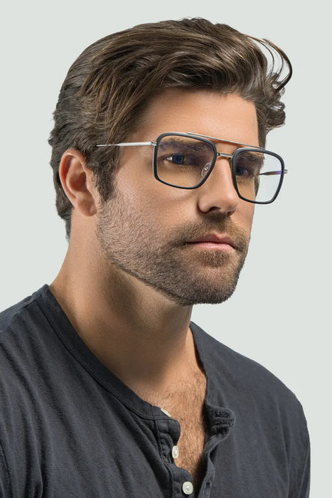 GUNNAR Baron Silver Computer Glasses - Clear
