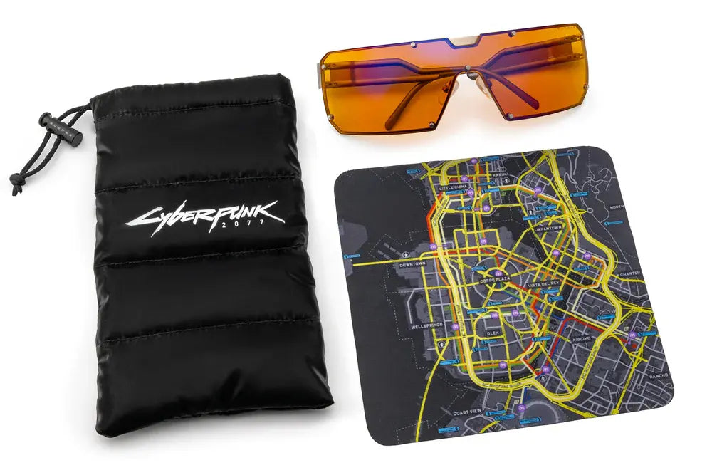 GUNNAR Cyberpunk 2077 Dex Computer Glasses - Amber Max - Steel