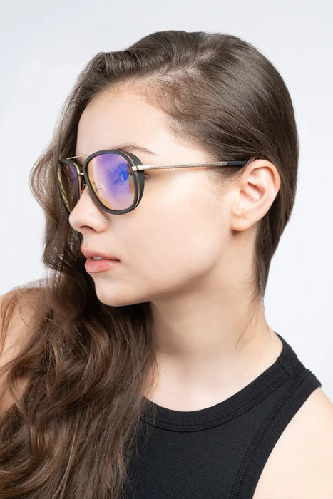 Computer glasses GUNNAR Dume - Gold - Amber