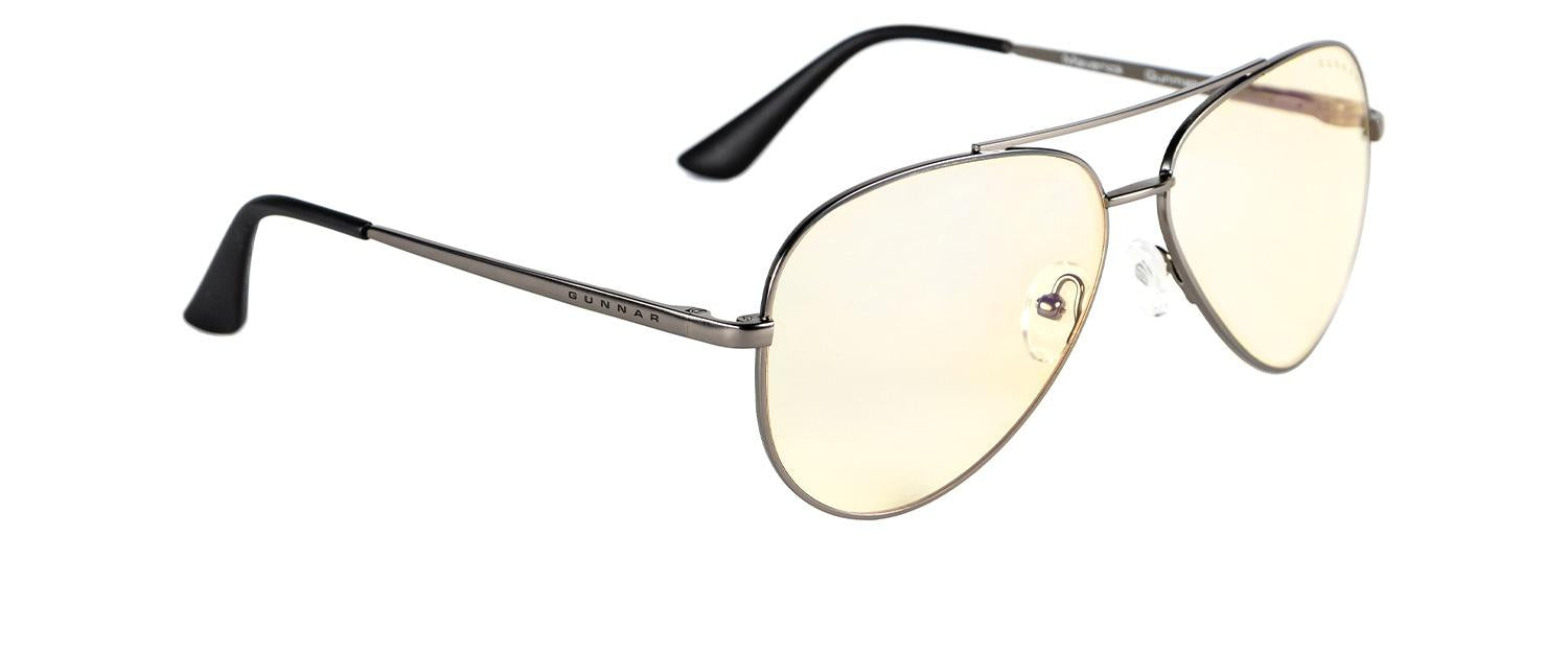 Computer glasses GUNNAR Maverick Gunmetal Clear, Silver