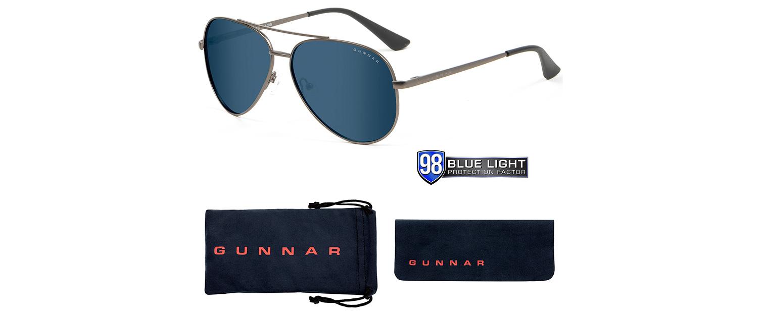 Computer glasses GUNNAR Maverick Gunmetal Onyx, Sun, Black