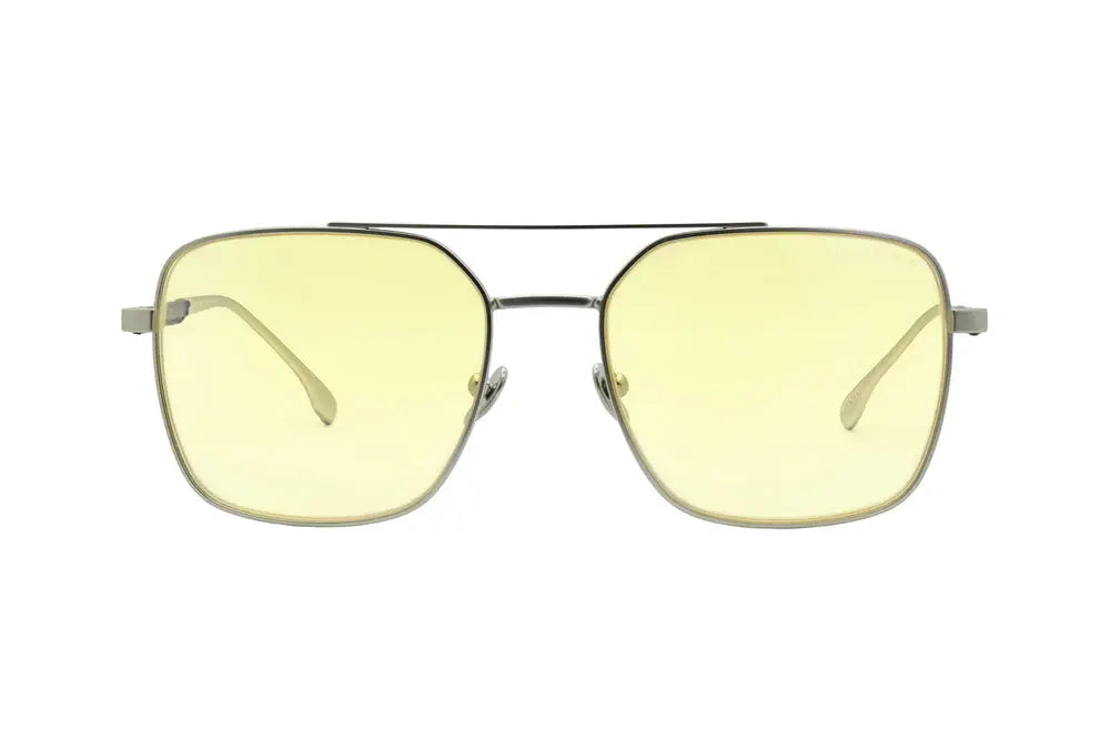 GUNNAR White Wolf Computer Glasses - Steel/Umber - Amber