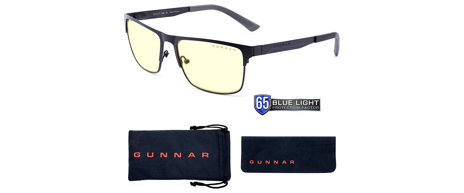 GUNNAR Pendleton Slate Gaming Glasses Amber Black - Компютърни и геймърски очила<<<Геймърска периферия<<<ValiAPI