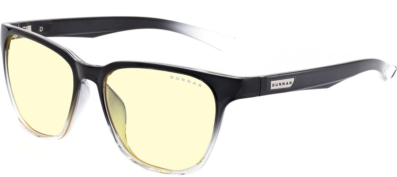 GUNNAR Berkeley Onyx Fade Computer Glasses, Amber, Black