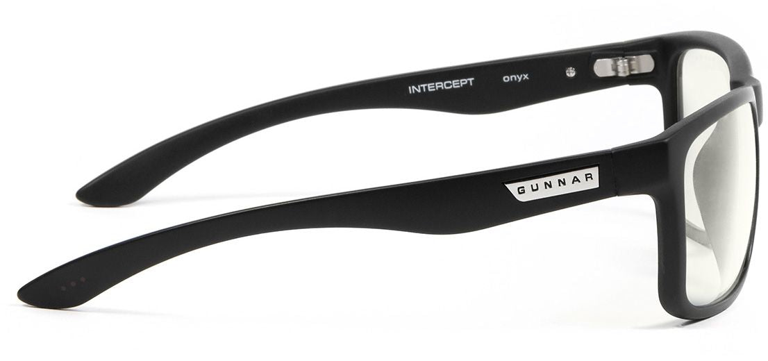Computer glasses GUNNAR INTERCEPT Onyx, Clear Natural, Black