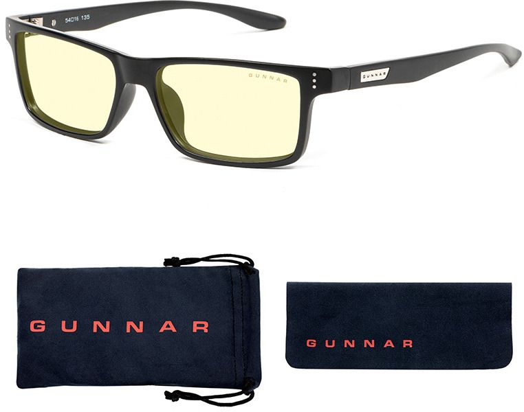 Computer glasses GUNNAR Vertex Onyx, Amber Natural, Black