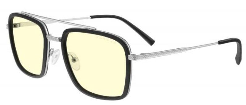 GUNNAR Baron Silver Computer Glasses - Amber